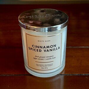 NEW CINNAMON SPICED VANILLA Single Wick Candle 8oz Bath & Body Works
